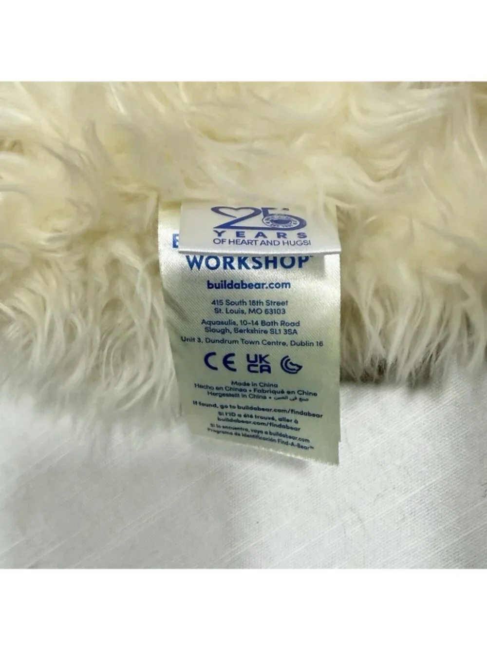 build a bear  workshop 25th anniversary Polar bear